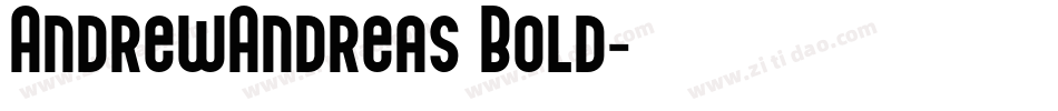 AndrewAndreas Bold字体转换